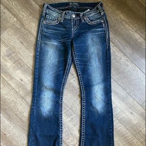 LIKE NEW Silver Brand Jeans size 26/33